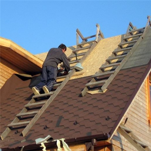 man on roof