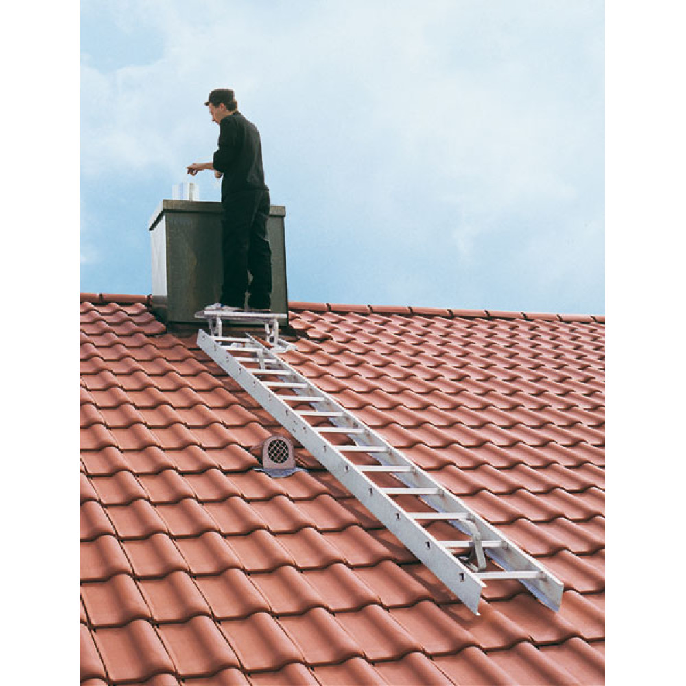 Man standing on roof